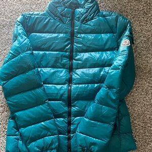 Moncler Teal Puffer Jacket